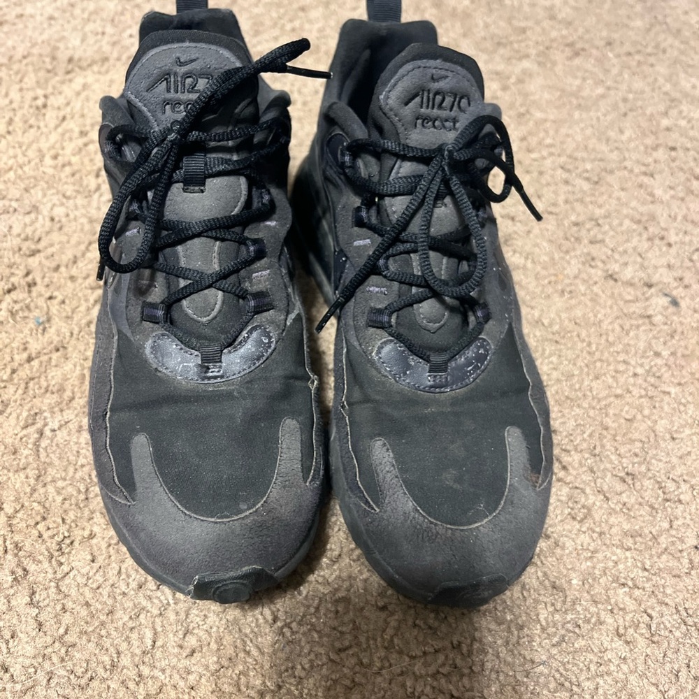 Nike Black Air Max React Sneakers